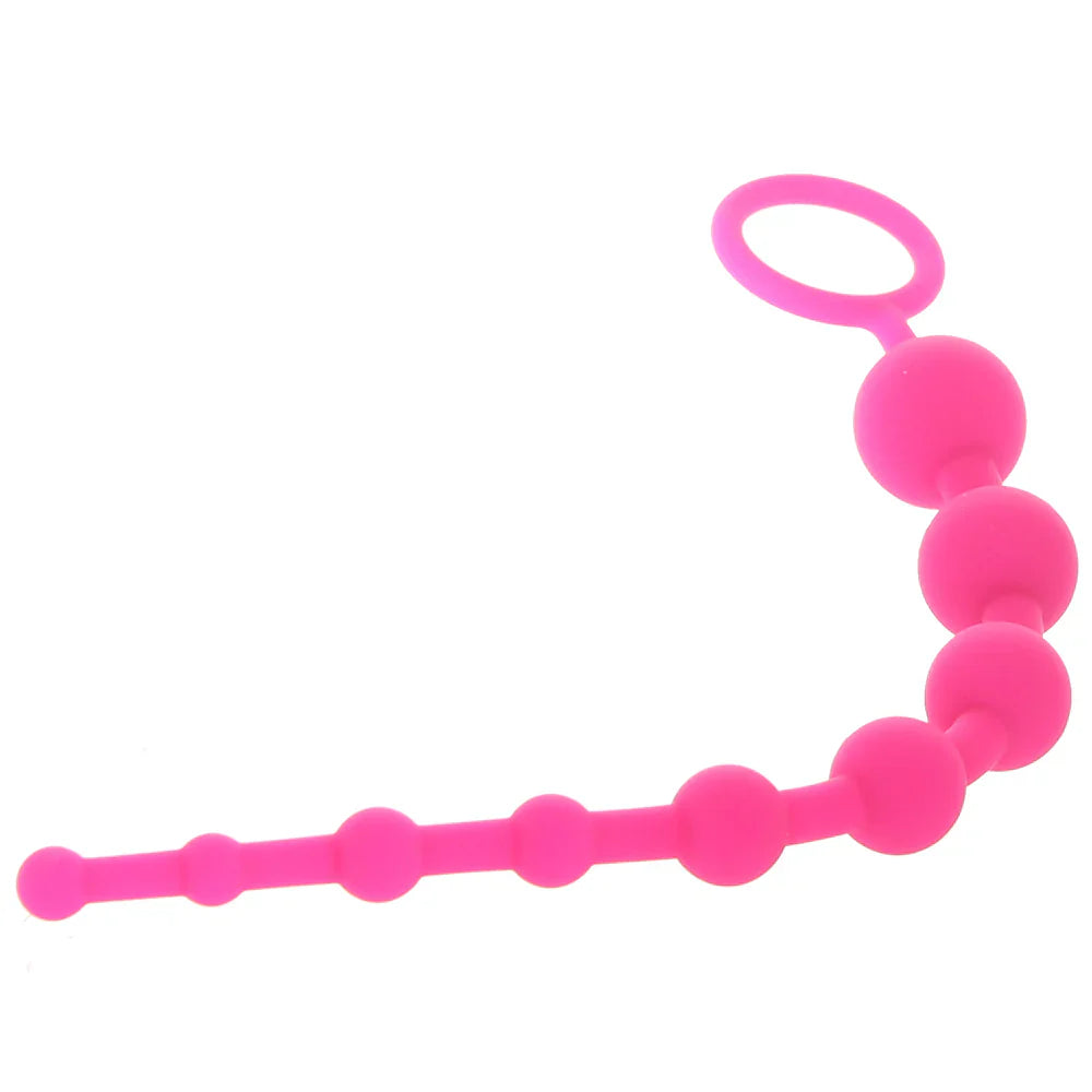 All About Anal Seamless Anal Beads in Pink