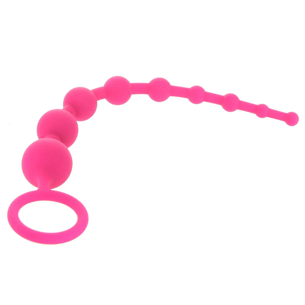 All About Anal Seamless Anal Beads in Pink