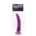 Basix Slim 7 Inch Dildo in Purple