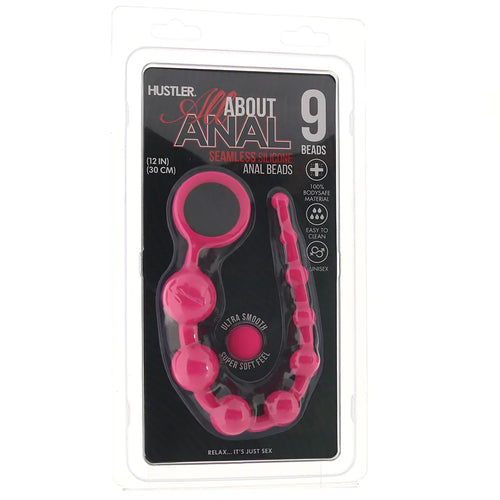 All About Anal Seamless Anal Beads in Pink
