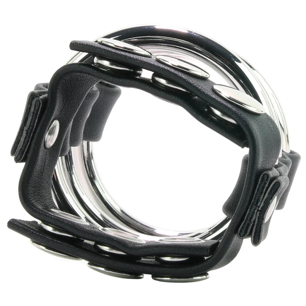 Blue Line Triple Metal C-Ring with Adjustable Ball Strap