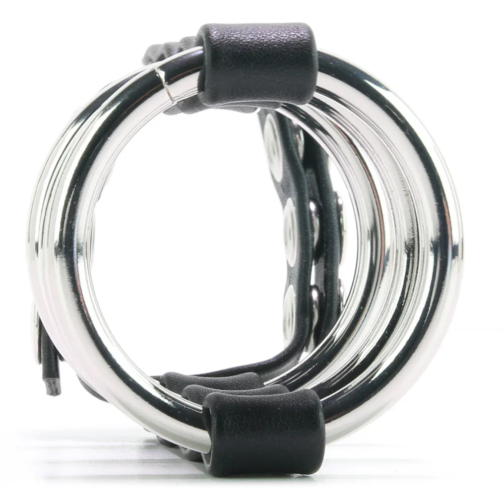 Blue Line Triple Metal C-Ring with Adjustable Ball Strap