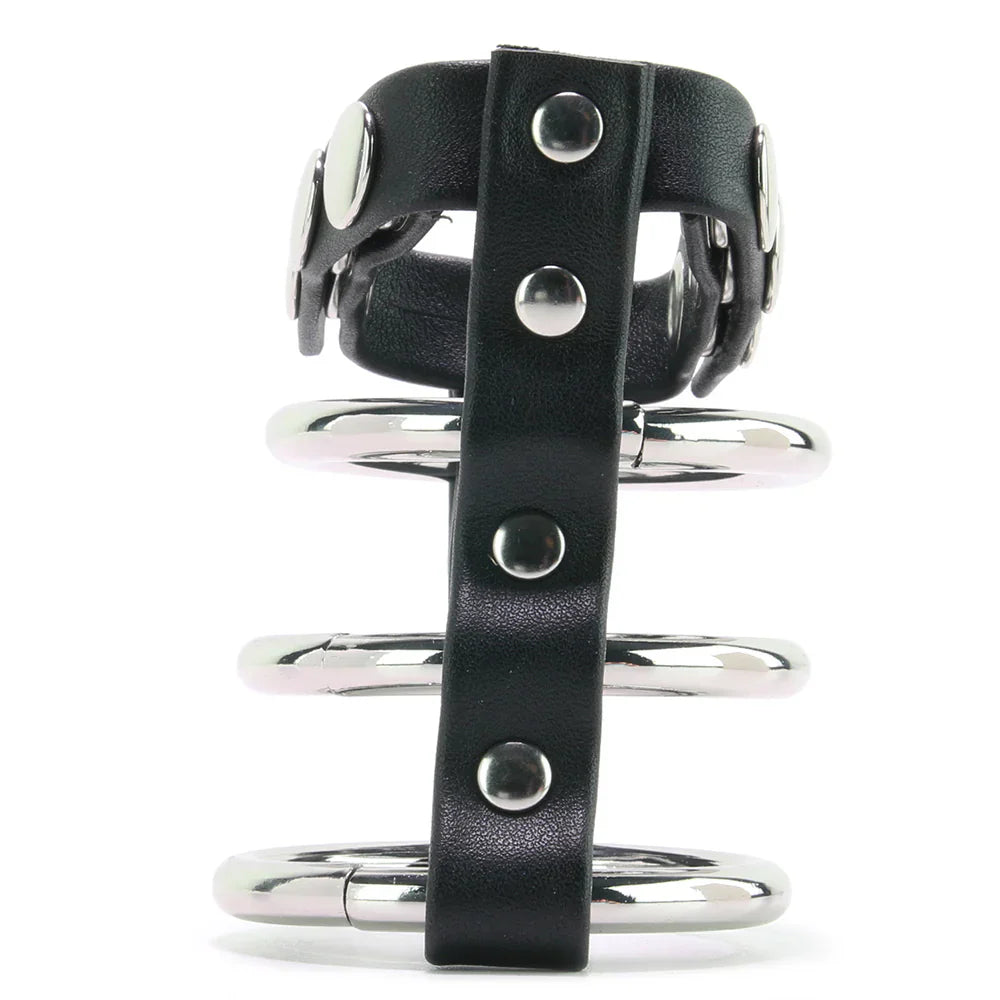 Blue Line Triple Metal C-Ring with Adjustable Ball Strap