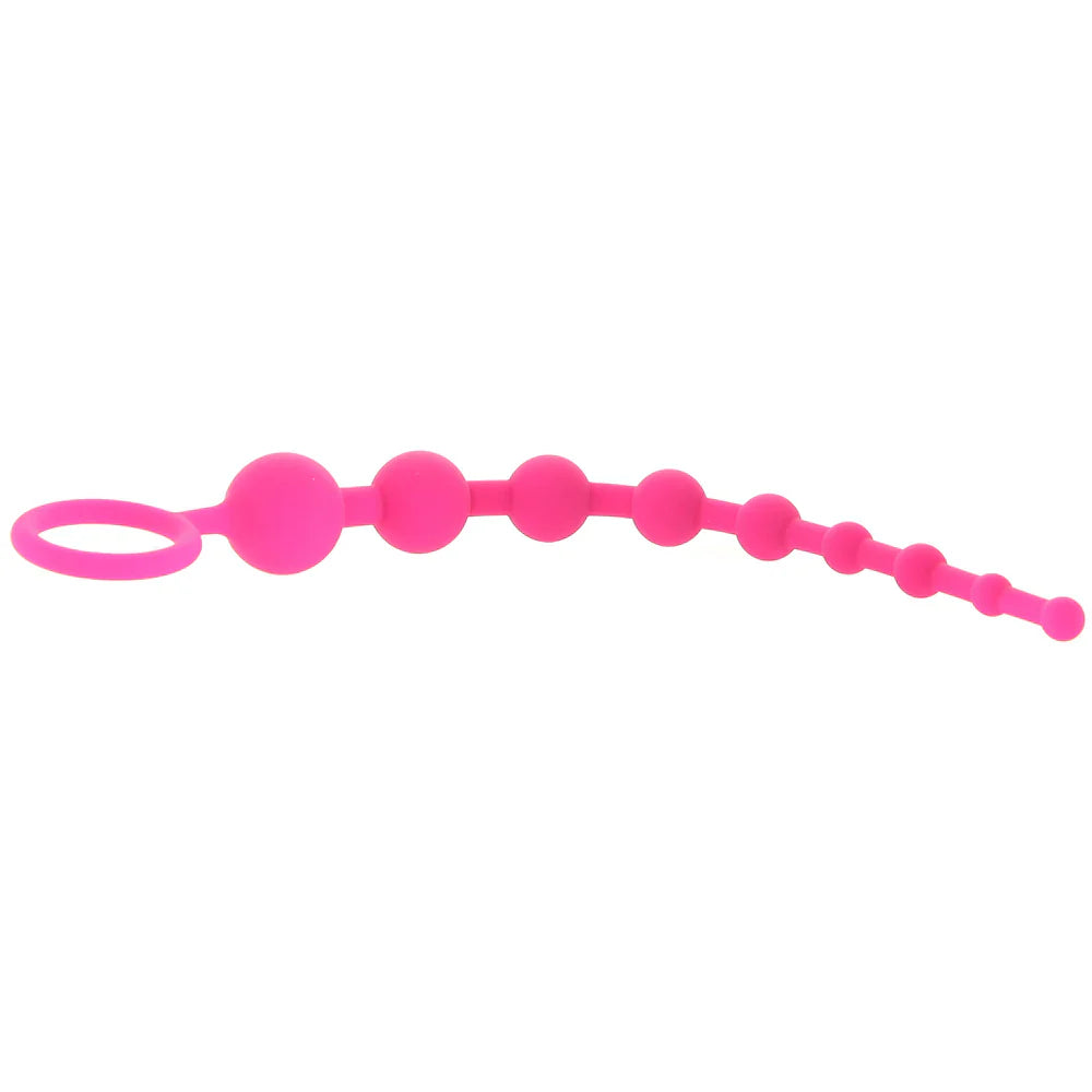 All About Anal Seamless Anal Beads in Pink