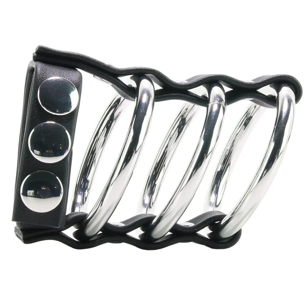 Blue Line Triple Metal C-Ring with Adjustable Ball Strap